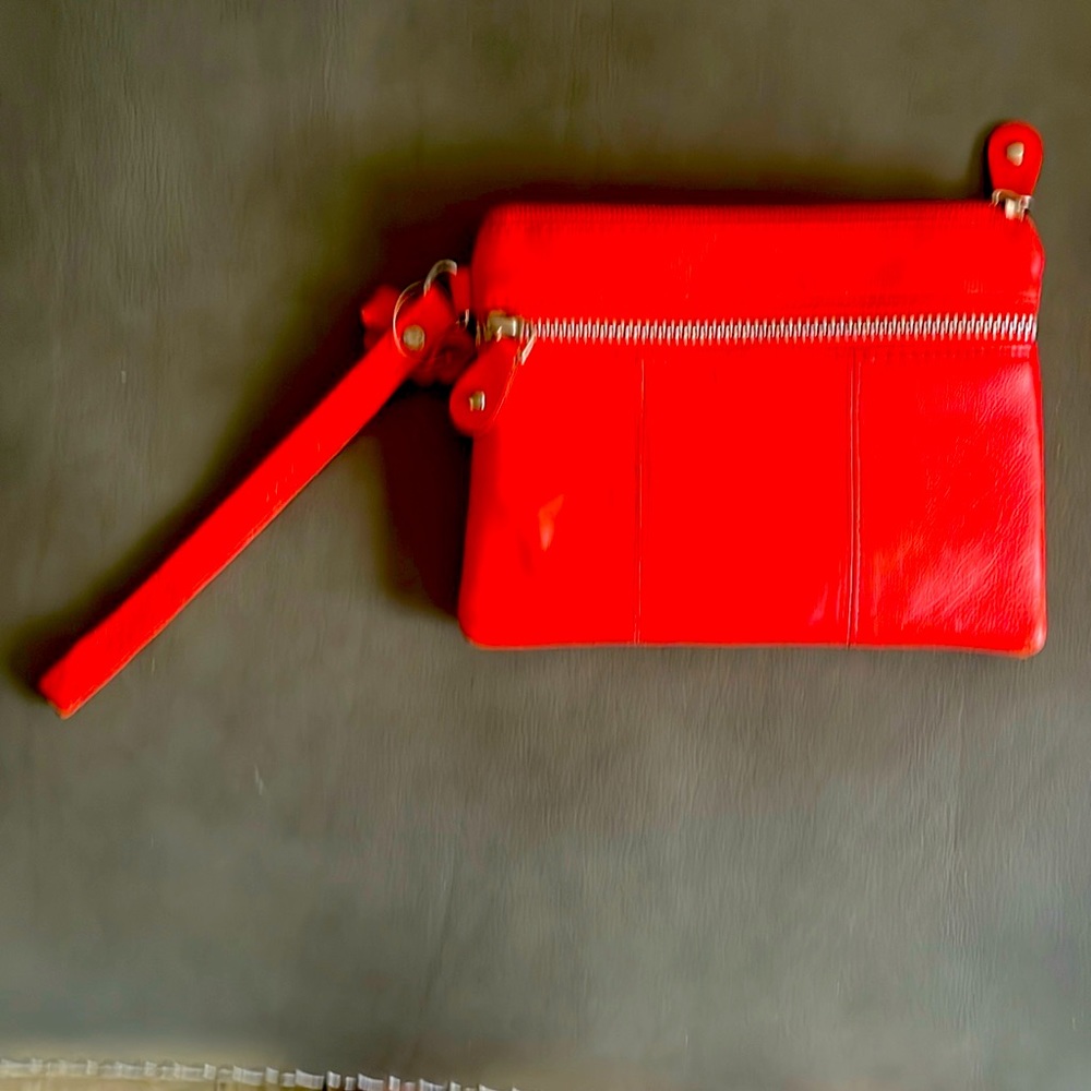 Leather wristlet